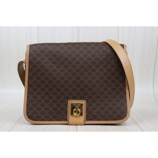 Rank AB| CELINE Macadam Shoulder Bag |24021522