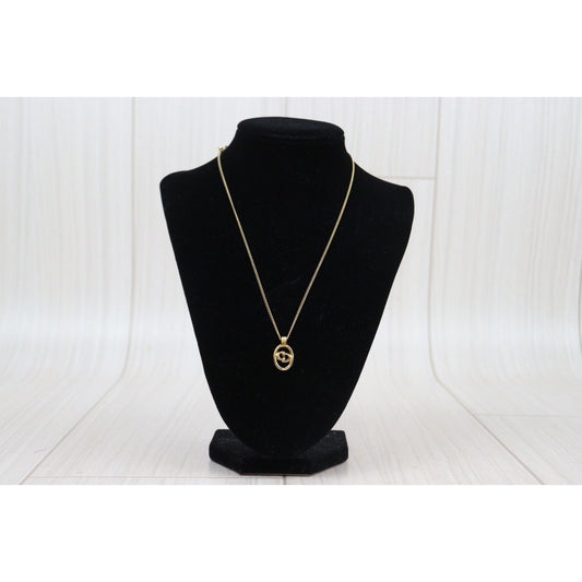 Rank AB | Dior CD Necklace Gold Plated |V24030755