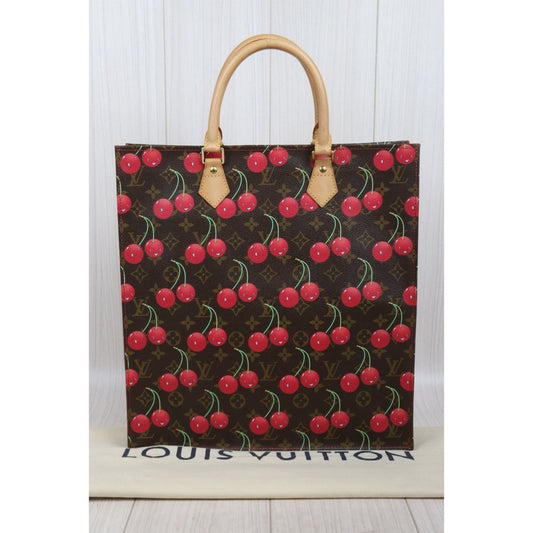 Very Good ( Rank A) | LV Takashi Murakam Cherry Monogram Sac Pra Tote Bag HandBag|S25101809