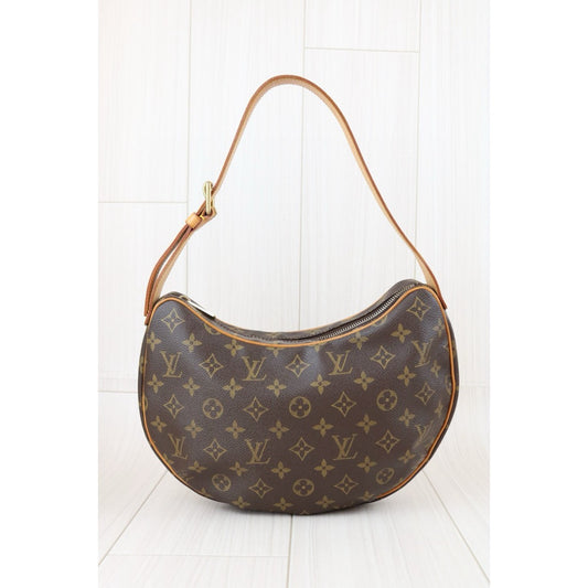 Good ( Rank AB)|LV Monogram Pochette Croissant MM Shoulder Bag|S24101107