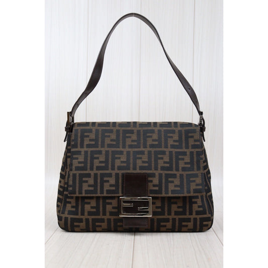 Rank A| FENDI Zucca Mamma Baguette Shoulder Bag |24032905