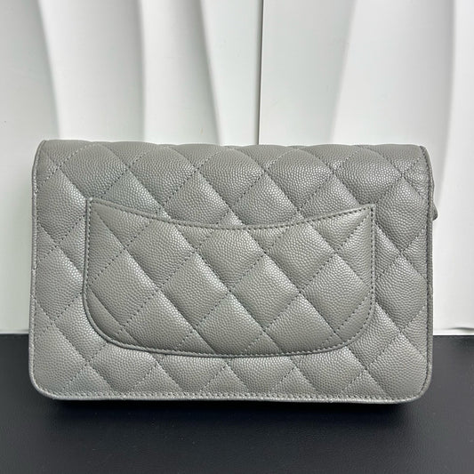 Very Good ( Rank A) | CHANEL Matrasse Chain Caviar Skin WOC19 Shoulder Bag