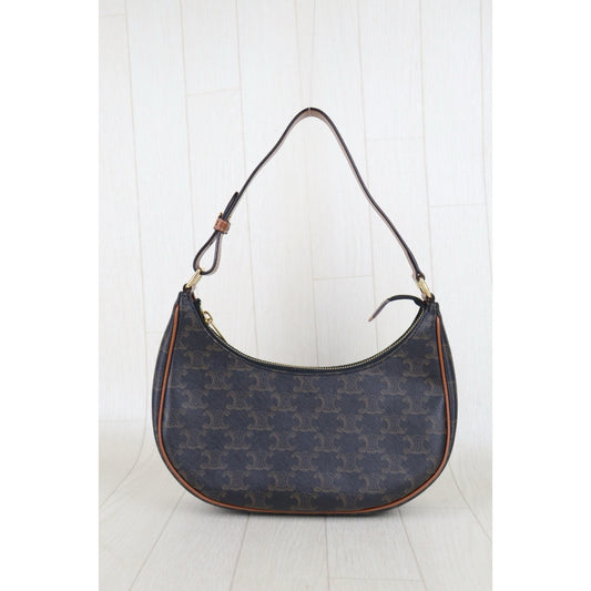 Very Good ( Rank A) | CELINE AVA Triomphe Canvas Shoulder Bag|S25081806