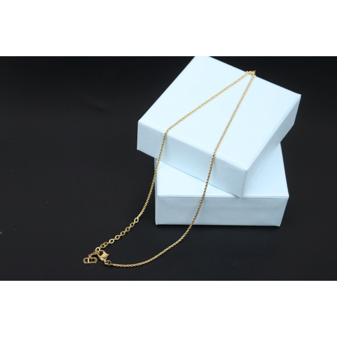 Very Good ( Rank A) | Dior Logo Emblem Necklace |Q25012304