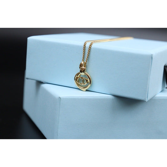 Rank A | Dior CD Necklace Gold Plated |V24030763