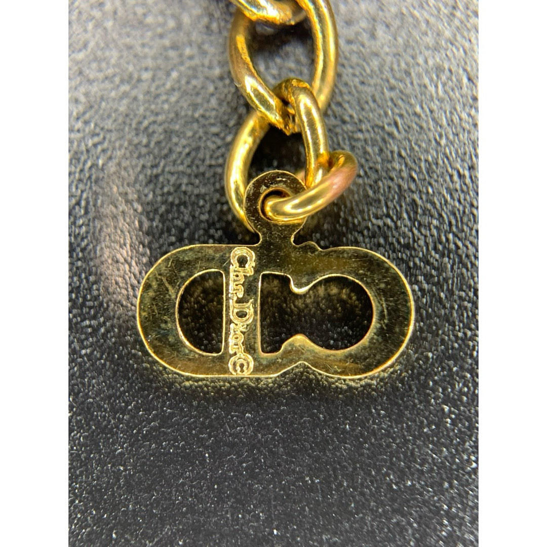 Very Good ( Rank A) | Dior CD Heart Necklace Golden Plated |V25110622