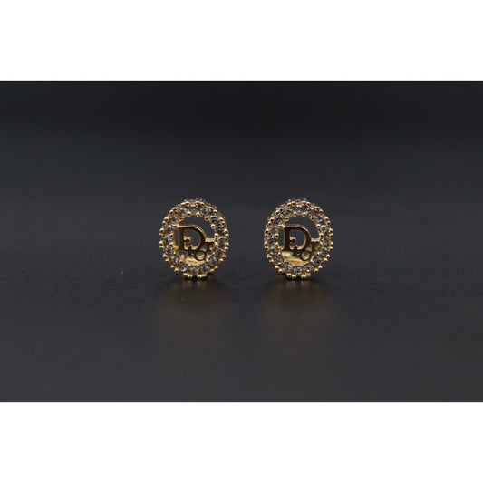 Rank A | Dior CD Earring Gold Plated|24051614