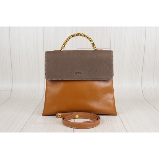 Rank A| Loewe Belasquez Twist Handbag Shoulder Bag |23092206