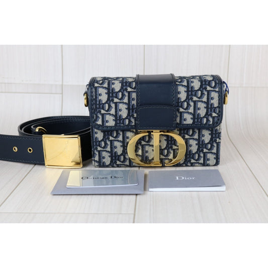 Very Good ( Rank A)|Dior Trotter Montaige Mini Box Shoulder Bag |S25082509