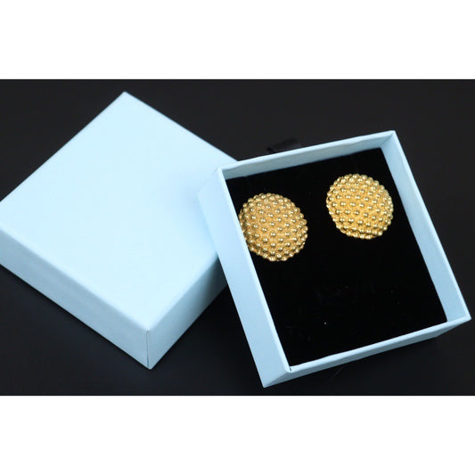 Rank A |Yves Saint Laurent Gold 24 Plated Earrings |Q24041503