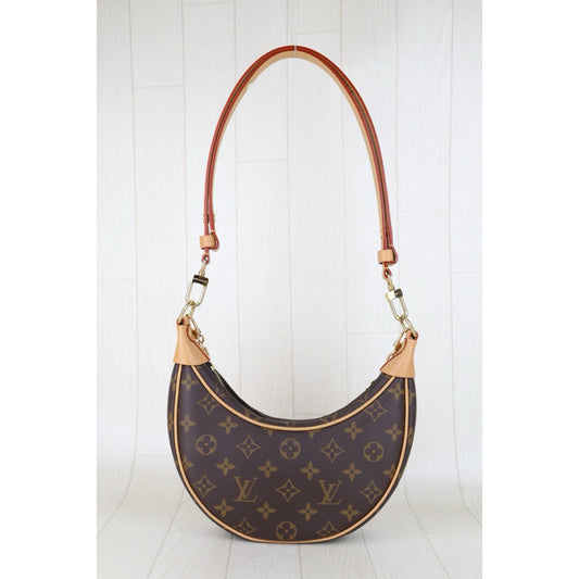 Include Entrupy Certificate of Authenticity|Excellent(Rank SA)|Louis Vuitton Monogram loopping Pochette Croissant Shoulder Bag IC Chips Model |H25072301