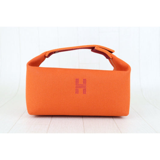 Excellent(Rank SA)| HERMES Bride-A-Brac Canvas Orange Handbag|H25022802