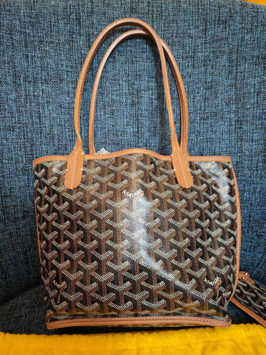 Excellent(Rank SA) | Goyard Tote Bag Brown|7106-1