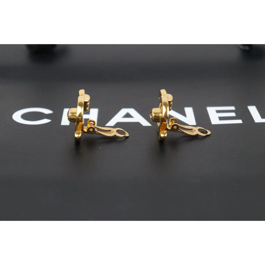 Very Good ( Rank A) |CHANEL Vintage 18K Gold Plating Earrings Made In 1995Year |24111419