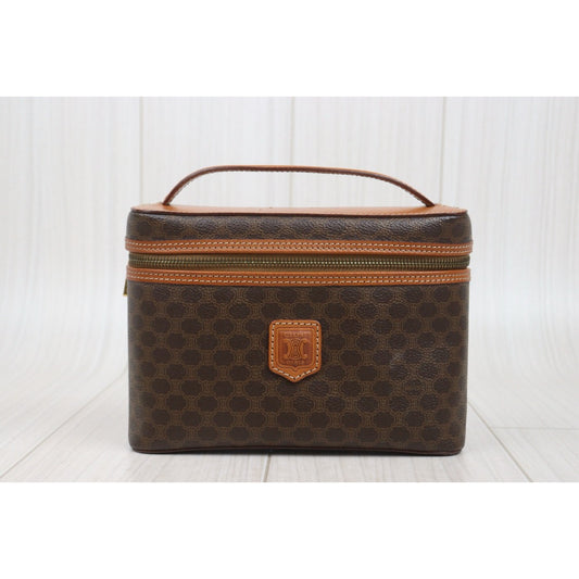 Good ( Rank AB)| CELINE Macadam Vanity Handbag |25100201