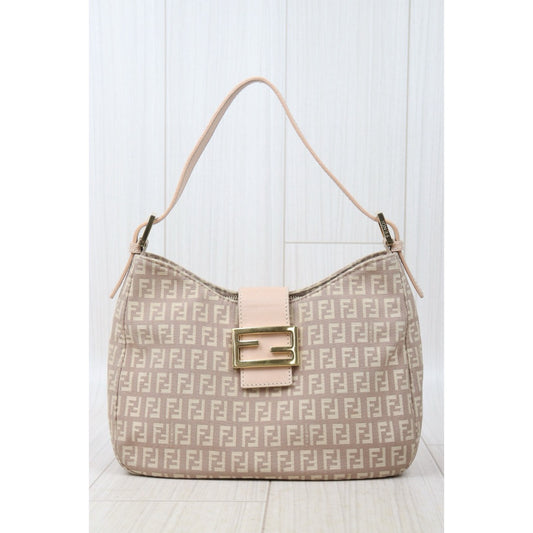 Good ( Rank AB) | FENDI Zucca Mamma Baguette Shoulder Bag Pink |24101722
