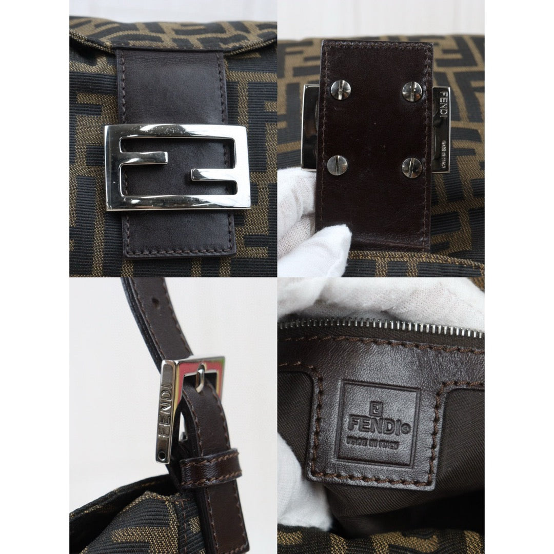 First installment 1/3| Good ( Rank AB)| FENDI Zucca Mamma Shoulder Bag |24080111