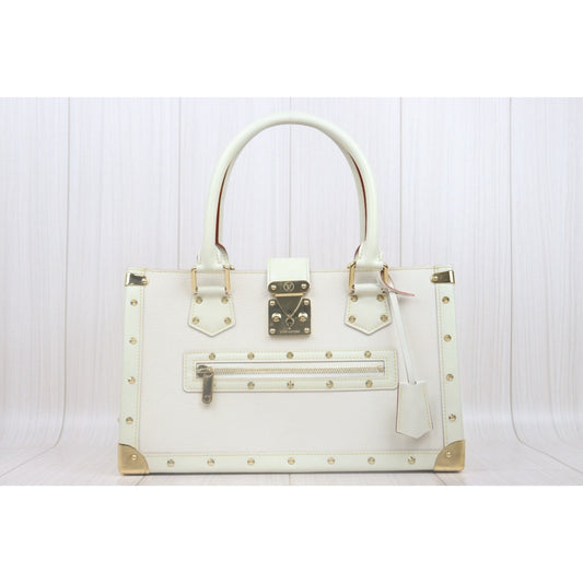 Good ( Rank AB)| LV Fabulo Suhari Studded Handbag White |Y25072903