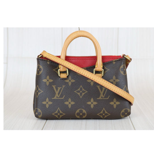 Good ( Rank AB) |LV Monogram Pallas Nano Handbag With Shoulder Bag|S24112103