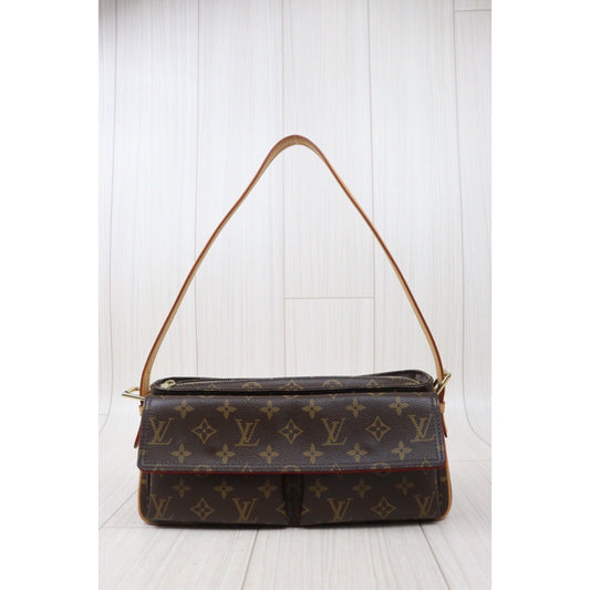 Rank A|LV Monogram Viva Cite PM Shoulder Bag|24041510