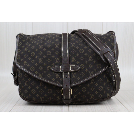 Rank A | LV Monogram Idiel Saumur 25 Sepia Shoulder Bag|24011824