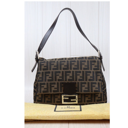 Rank A| FENDI Zucca Mamma Baguette Shoulder Bag |24030128