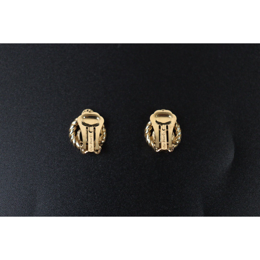 Very Good ( Rank A) | Dior CD Earring Gold Plated|24050926