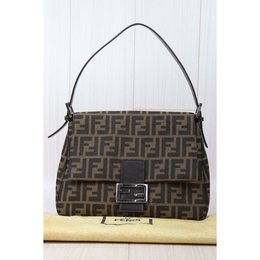 Rank A| FENDI Zucca Mamma Baguette Shoulder Bag |24062013