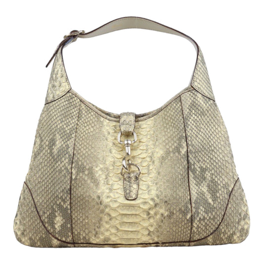 Rank A ｜ Gucci Jeckie Snake Skin Shoulder Bag ｜Q24020124