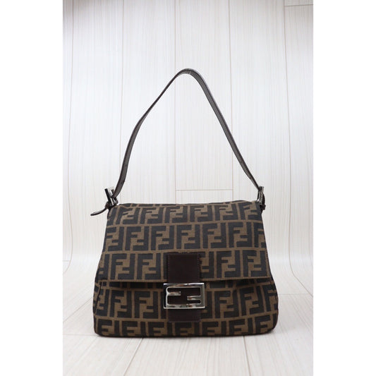 Rank A| FENDI Zucca Mamma Baguette Shoulder Bag |24041116