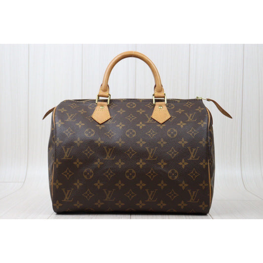 Good ( Rank AB)| LV Monogram Speedy 30 Hand Bag |V24060628