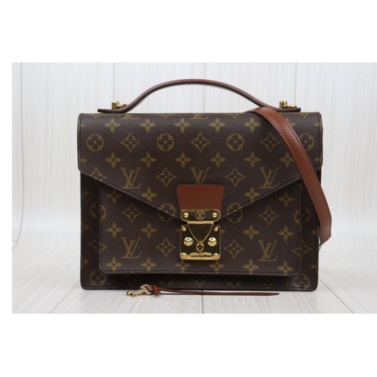 Rank A| LV Monogram Monceau28 Shoulder Bag |24032210