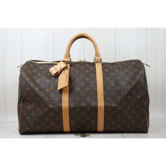 Good ( Rank AB)| LV Monogram Keypol Bandrière 50|24120510