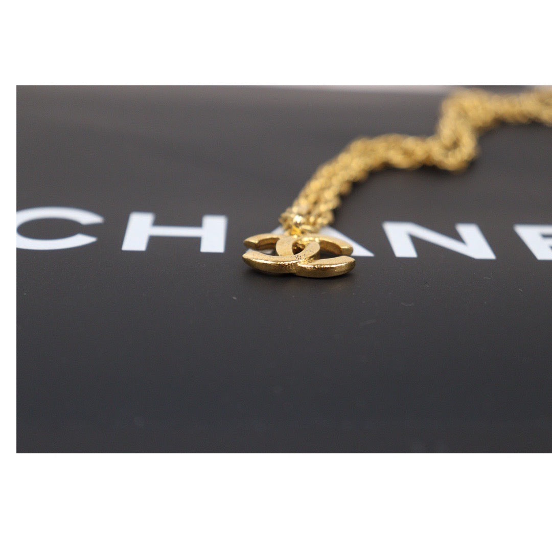 Rank AB |CHANEL COCO 18k Gold Plated Necklace |24040418