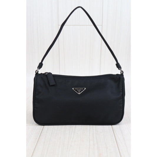 Rank A | PRADA Nylon Bag Shoulder Bag Black|23120505