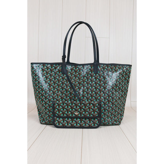 Rank A | Goyard Saint-Louis PM Tote Bag Green|S24071603