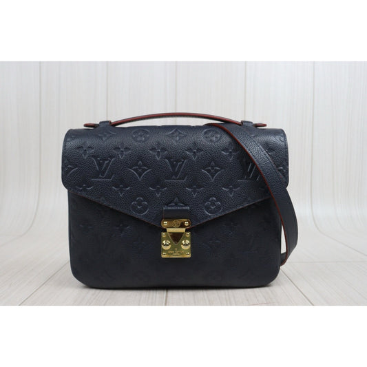 Very Good ( Rank A)|LV Monogram Pichette Metis ShoulderBag Blue|P25101301