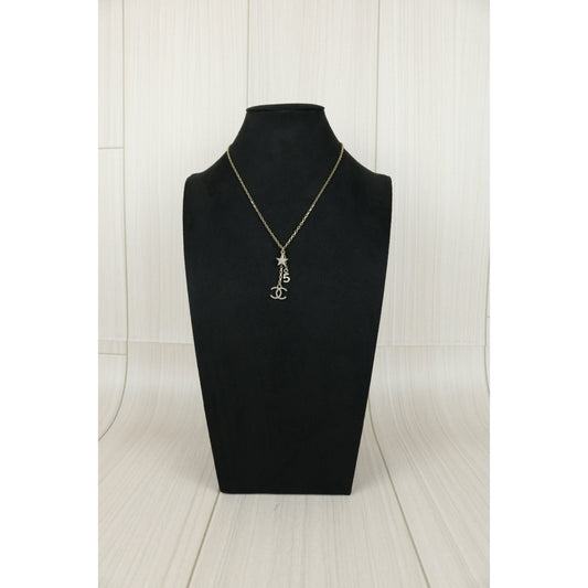 Excellent(Rank SA)| CHANEL Coco Mark Star Rhinestone Chocker Necklace |F25032509