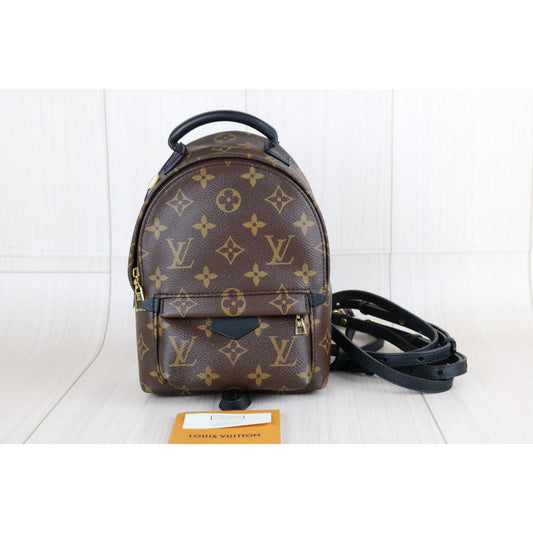 Very Good ( Rank A) | LV Monogram Coated Canvas Mini Palm Springs Backpack|W25073014