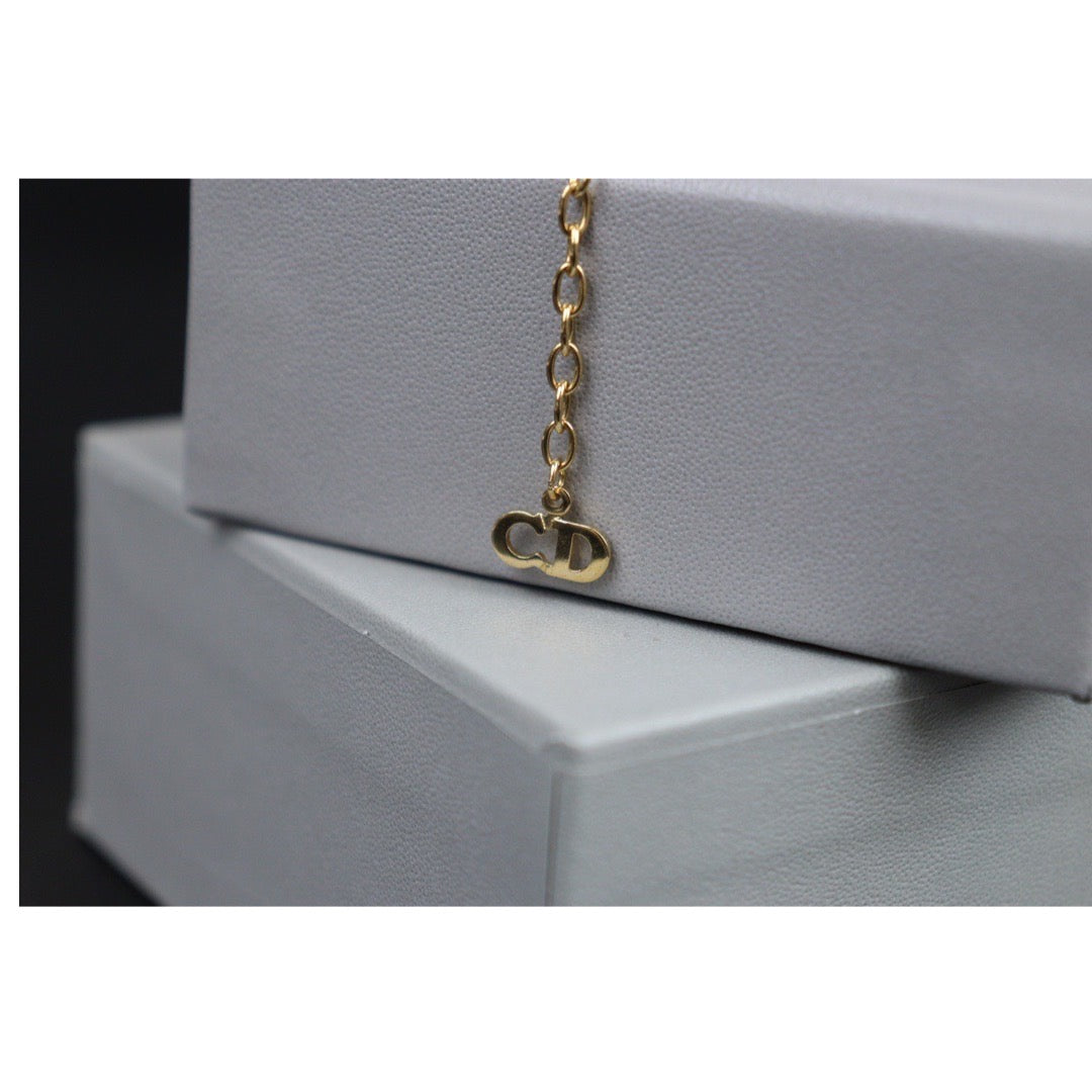 Rank A | Dior Heat Rhinestone Necklace |23112325