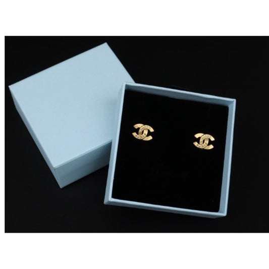Rank AB |CHANEL COCO Earrings 18k Gold Plated |24041126