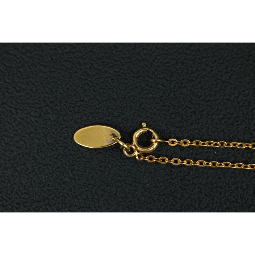 Very Good ( Rank A)|CHANEL COCO 24K Gold Plated Necklace |X25030610