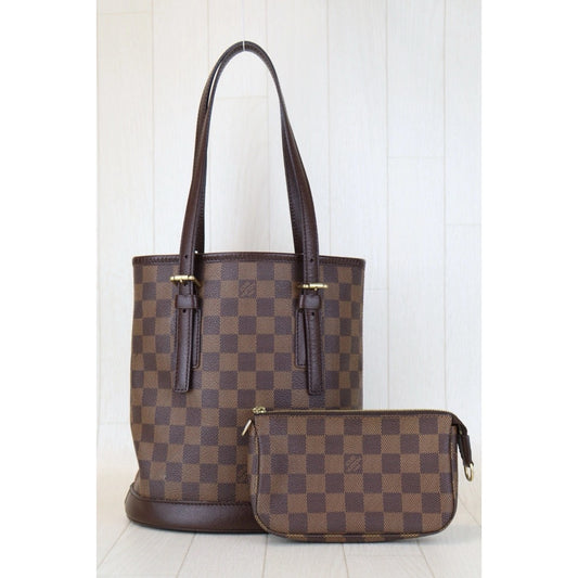 Very Good ( Rank A)|LV Damier Male Handbag With Pouch|H24100503