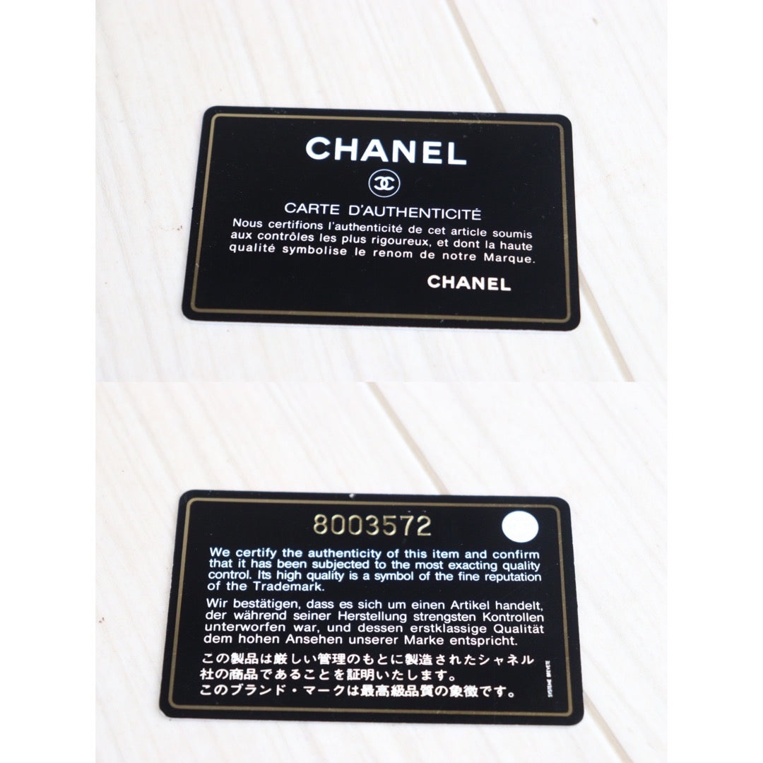Rank AB | CHANEL Caviar Skin Bowling Bag Black|V23080315