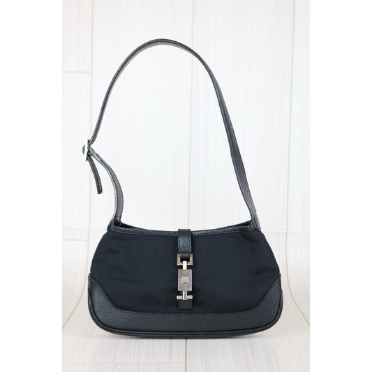 Good ( Rank AB)| GUCCI Campus Leather Jackie Black |S24111805