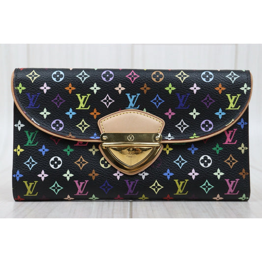 Very Good ( Rank A)| LV Monogram Multicolor Portefeuille Eugenie Long Style Wallet |S25110402