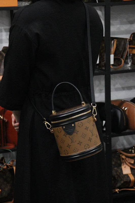 Rank A |LV Monogram Reverse Cannes Handbag Vanity Shoulder Bag|23112802