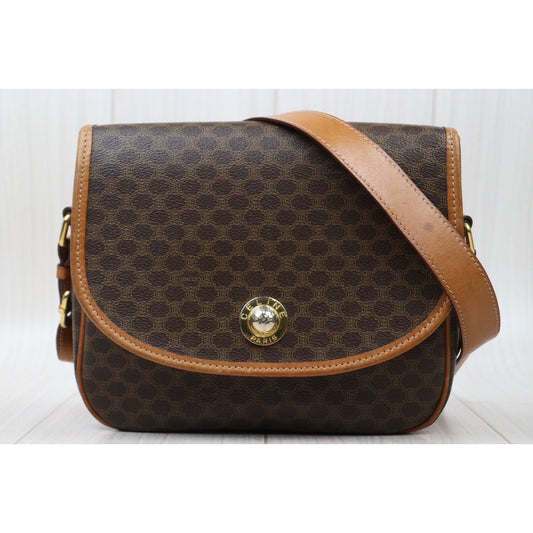 Rank AB| CELINE Macadam Shoulder Bag |24061103