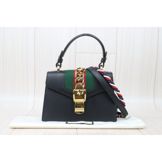 Very Good ( Rank A) |GUCCI Sylvie Hand Bag With Two Shoulder Strap|P24092411