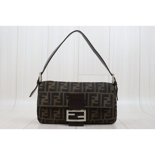 Good ( Rank AB) | FENDI Zucca Mamma Baguette Shoulder Bag |S25110403